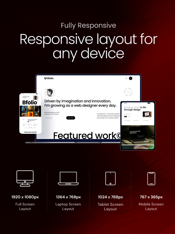 Bfolio - Creative Portfolio WordPress Theme