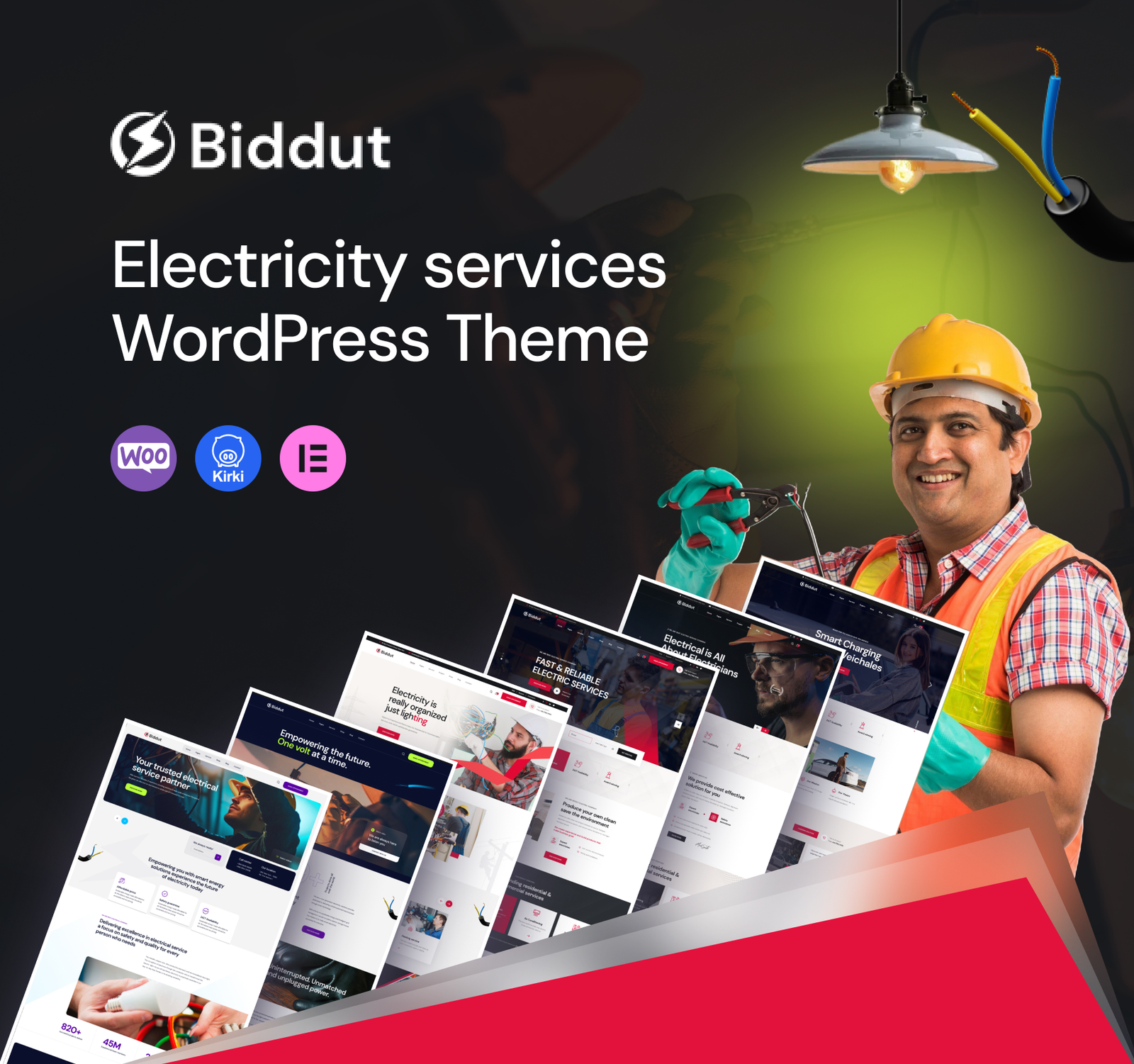 Biddut - Electricity Services WordPress Theme