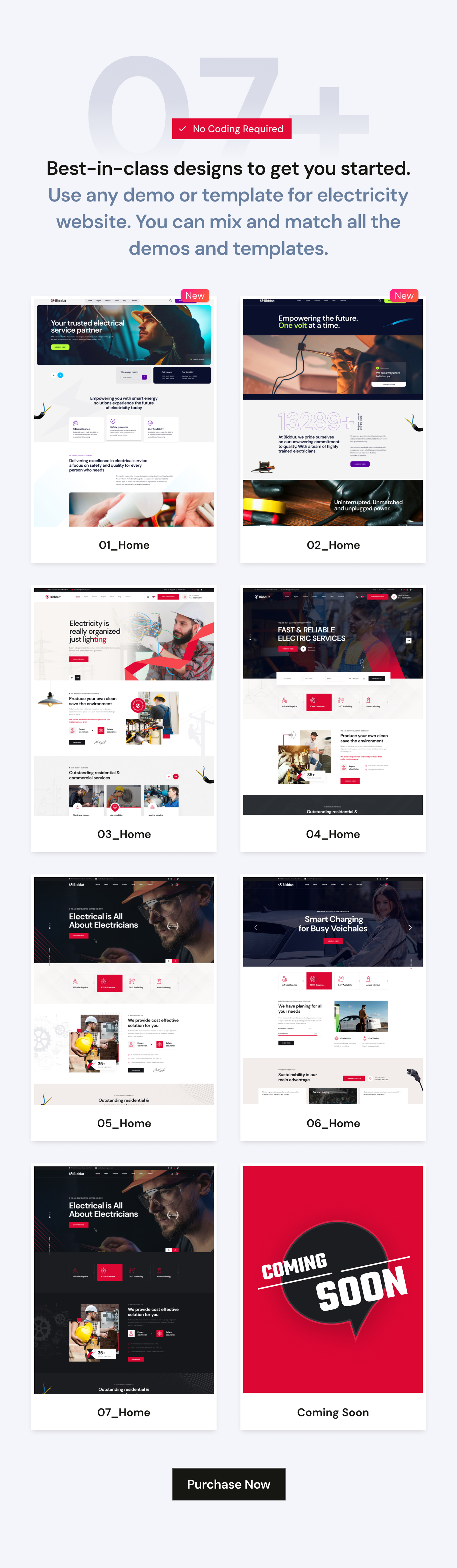 Biddut - Electricity Services WordPress Theme