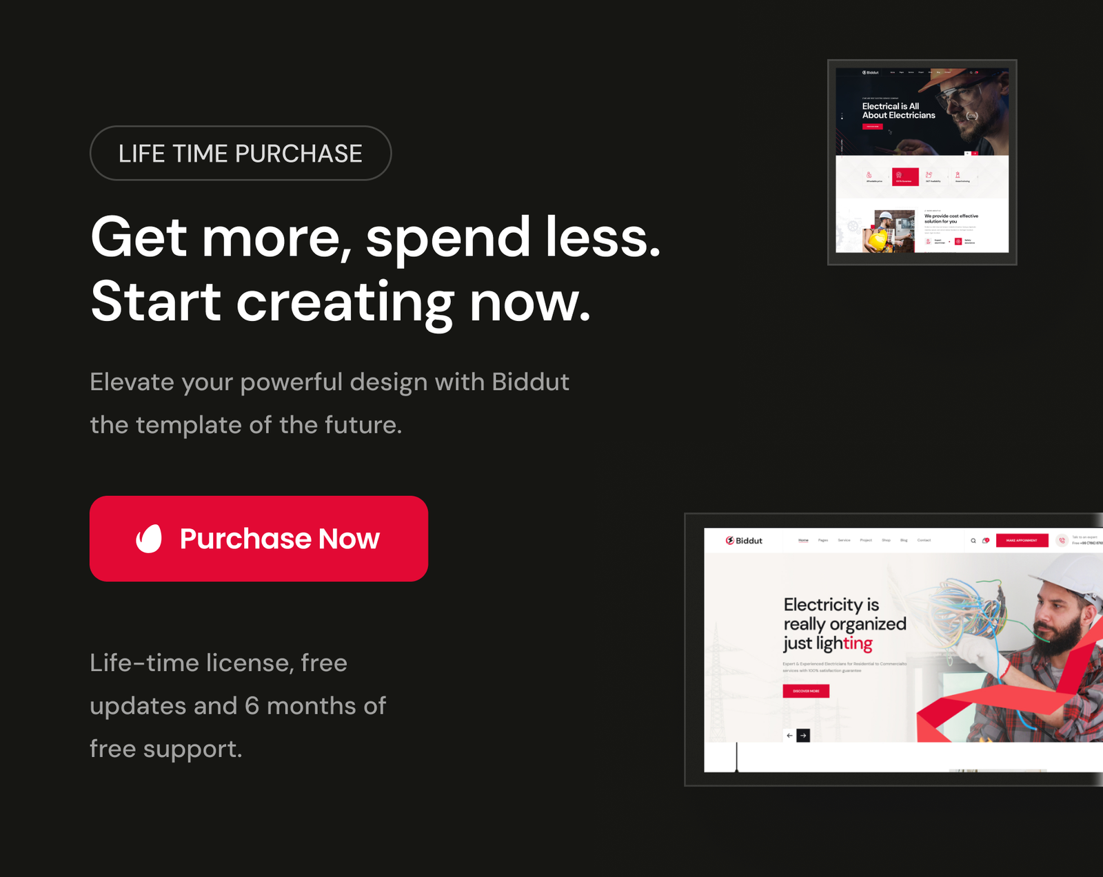 Biddut - Electricity Services WordPress Theme