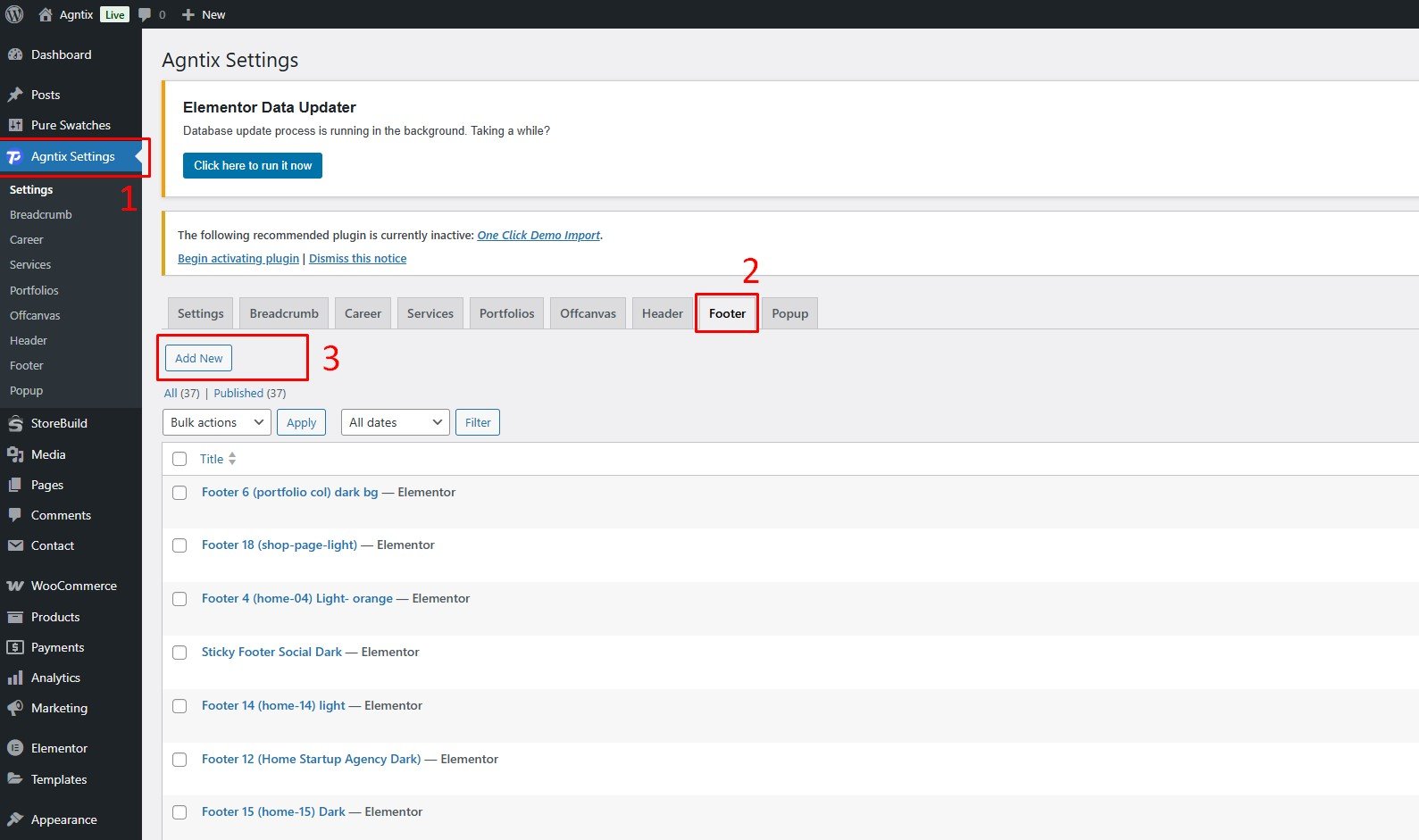 Create Footer