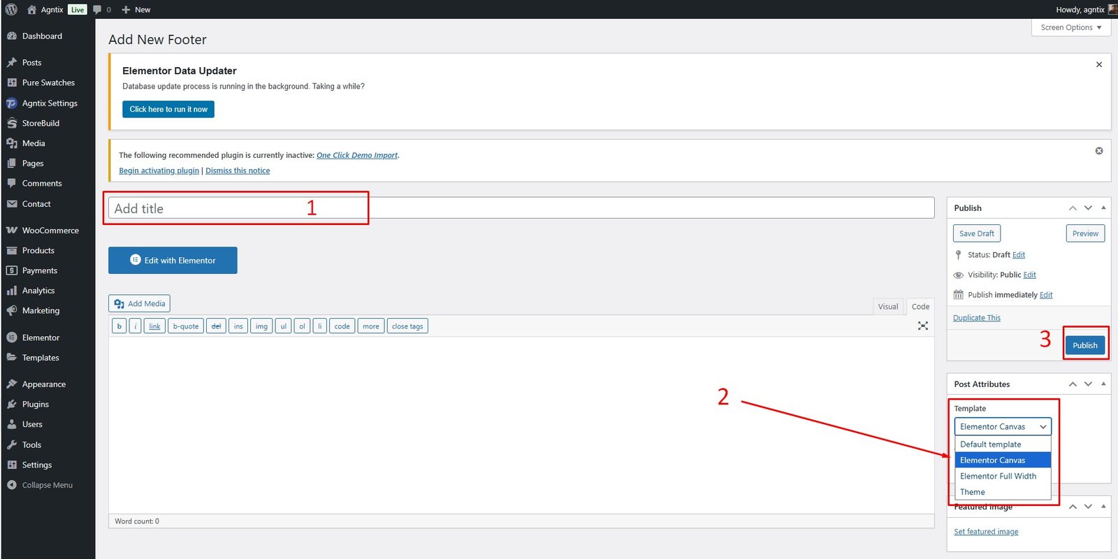 Publish Footer