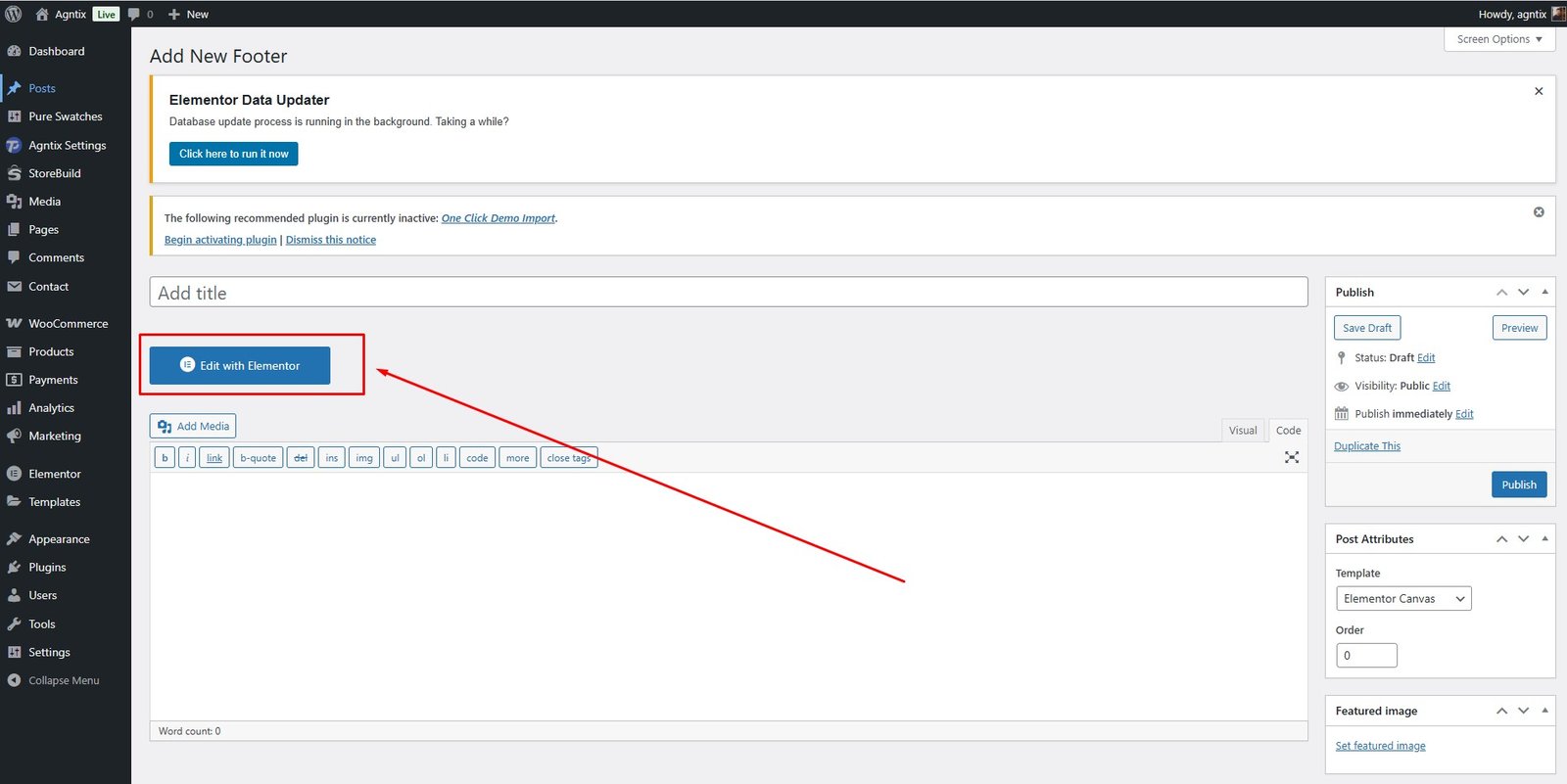 Edit Footer