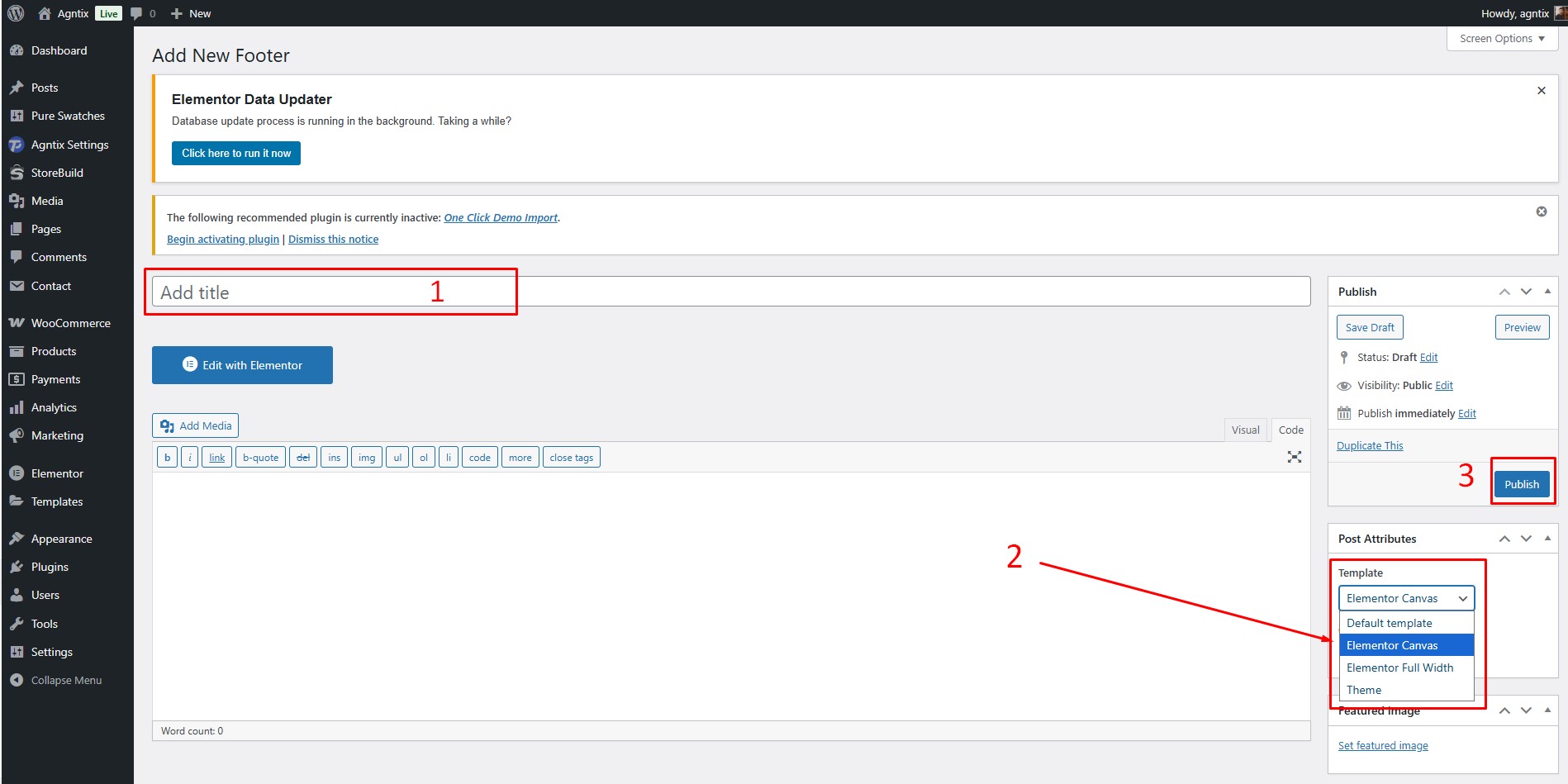 Publish Footer