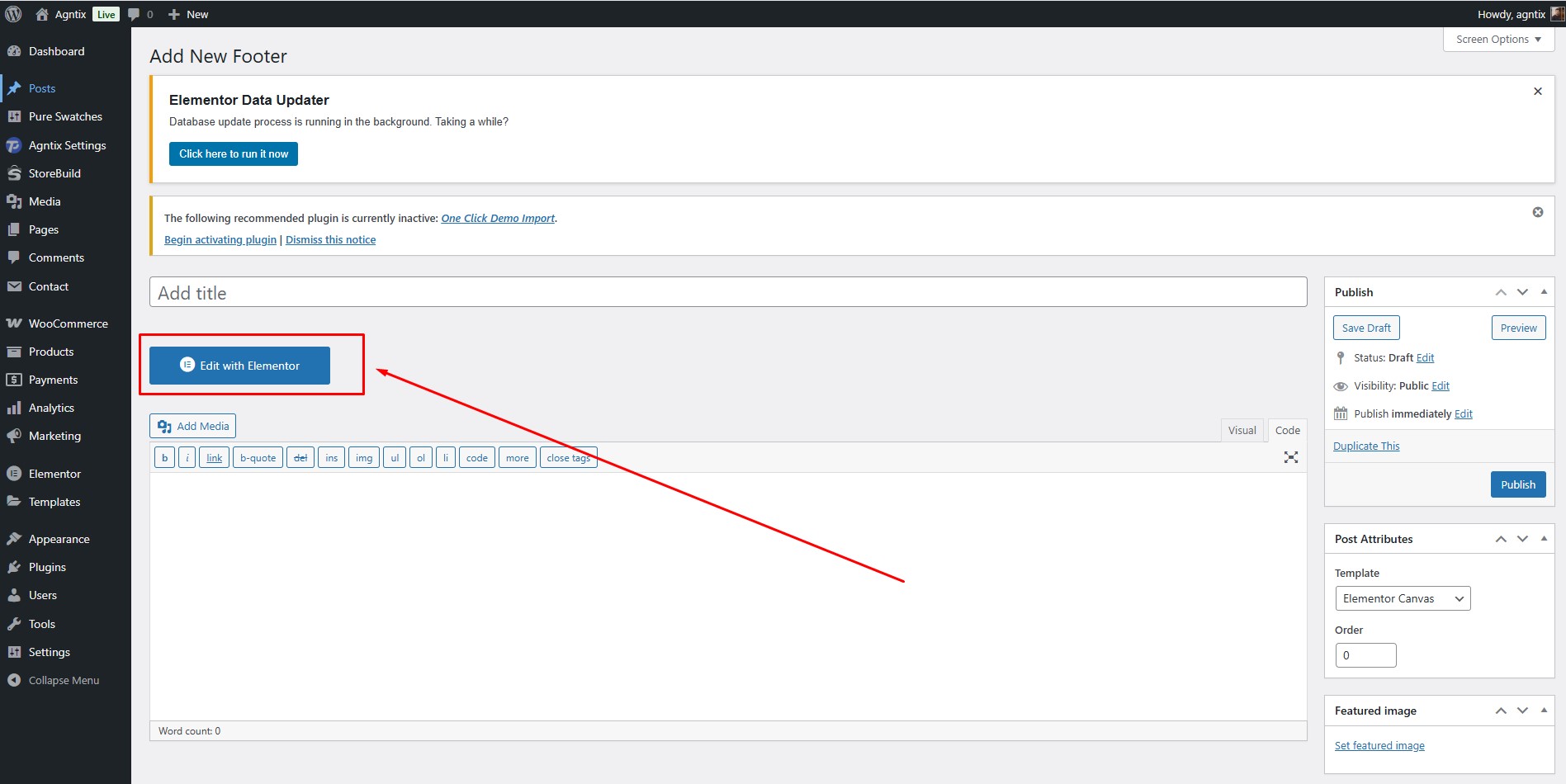 Edit Footer