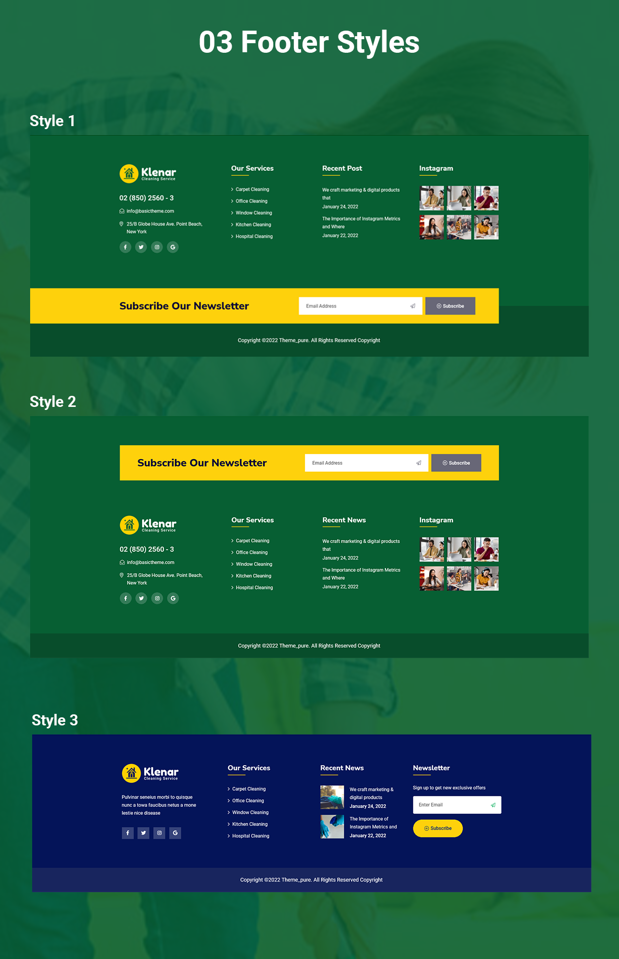Klenar – Cleaning Services WordPress Theme + RTL