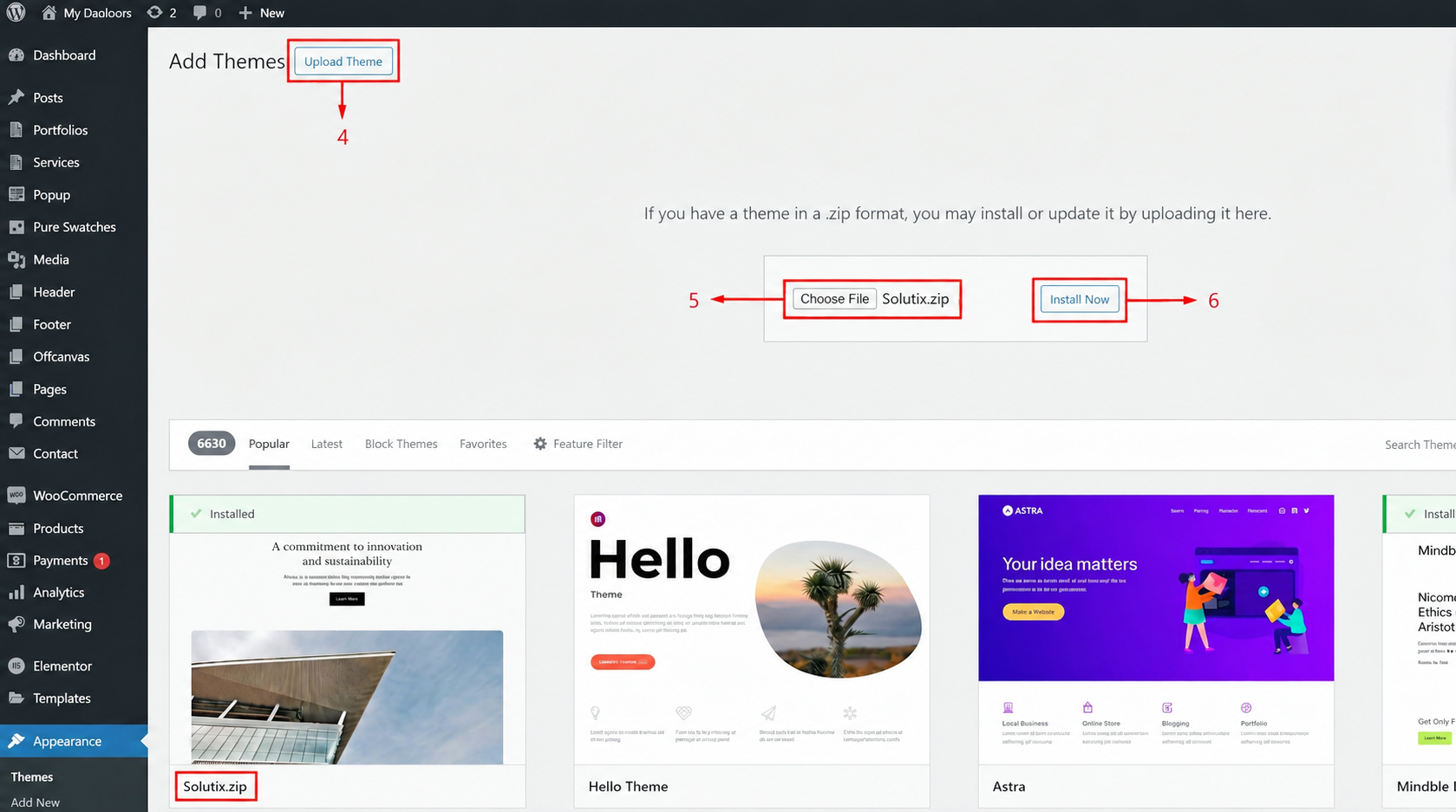 Upload Solutix.zip